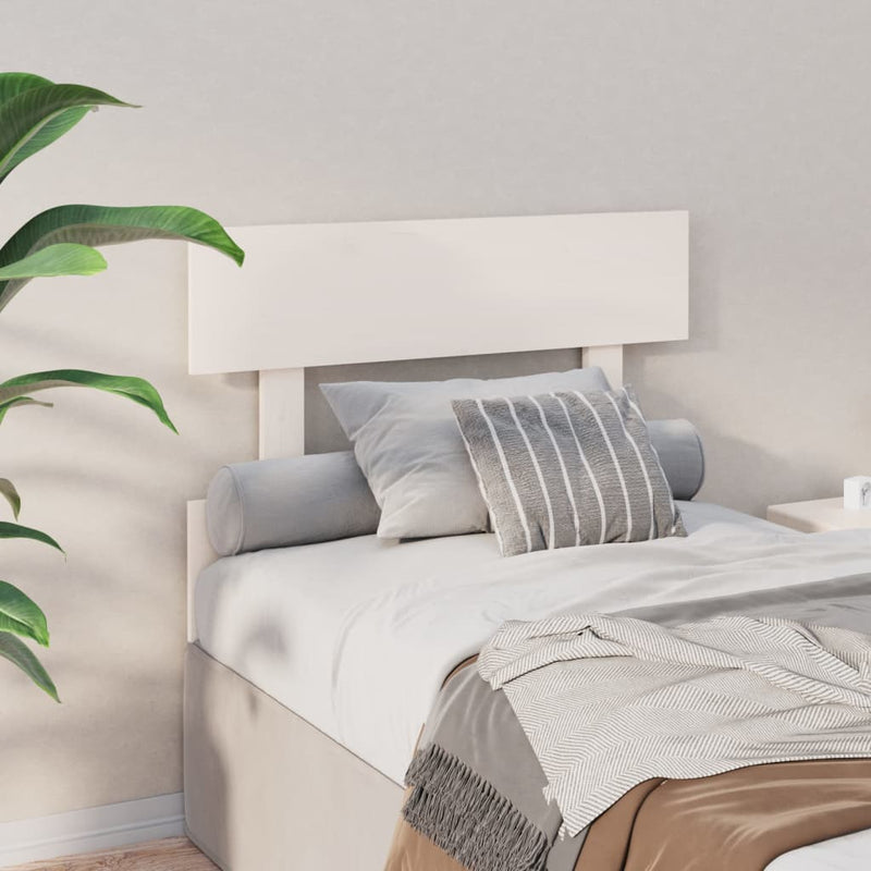 vidaXL fehér tömör fenyőfa ágyfejtámla 103,5x3x81 cm