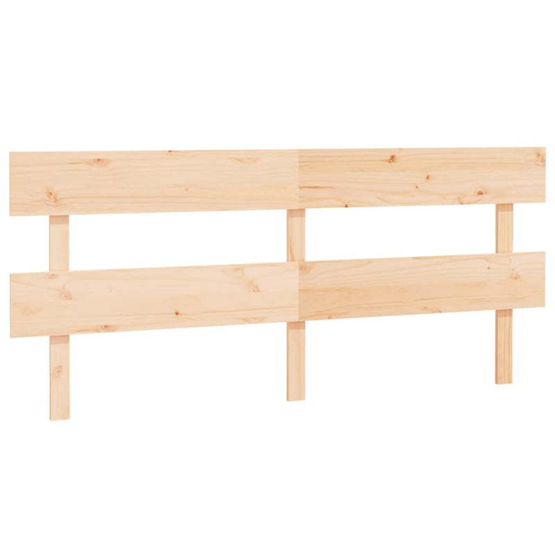 vidaXL tömör fenyőfa ágyfejtámla 204x3x81 cm