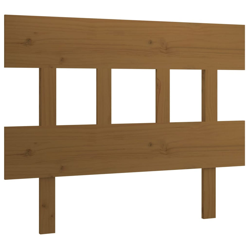 vidaXL mézbarna tömör fenyőfa ágyfejtámla 93,5x3x81 cm