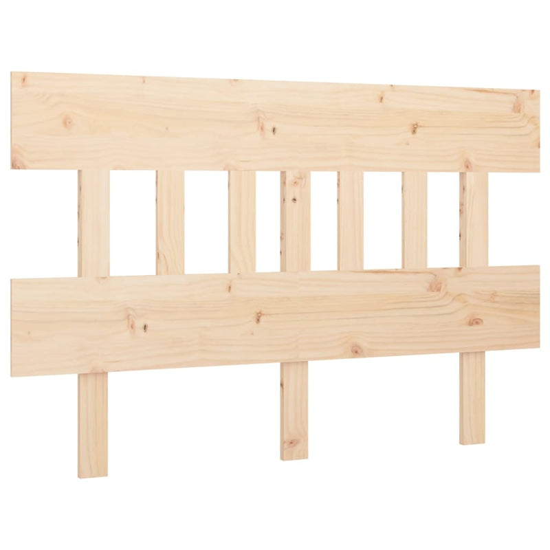 vidaXL tömör fenyőfa ágyfejtámla 123,5x3x81 cm