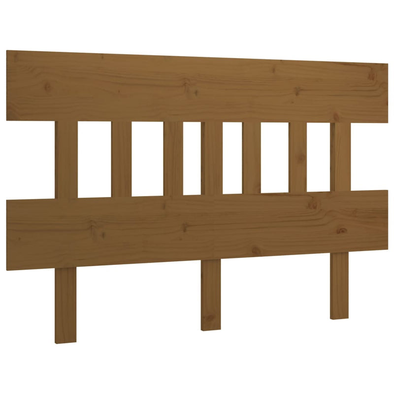 vidaXL mézbarna tömör fenyőfa ágyfejtámla 203,5x3x81 cm
