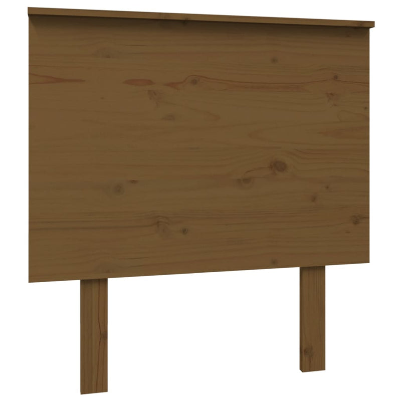 vidaXL mézbarna tömör fenyőfa ágyfejtámla 79x6x82,5 cm