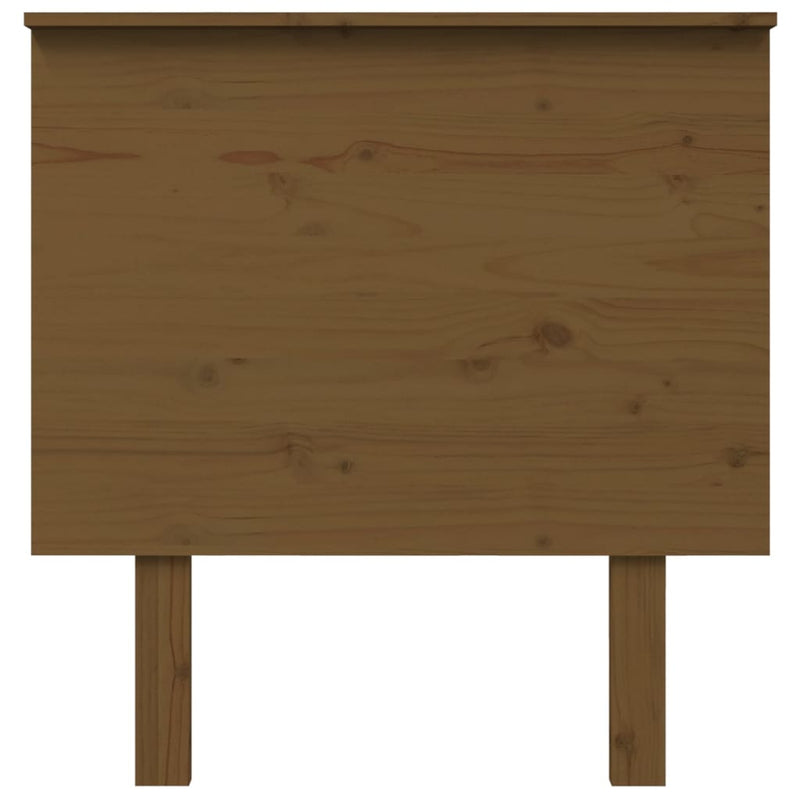 vidaXL mézbarna tömör fenyőfa ágyfejtámla 79x6x82,5 cm