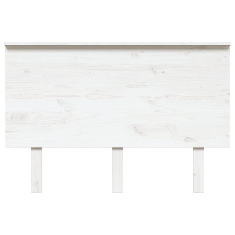 vidaXL fehér tömör fenyőfa ágyfejtámla 124x6x82,5 cm