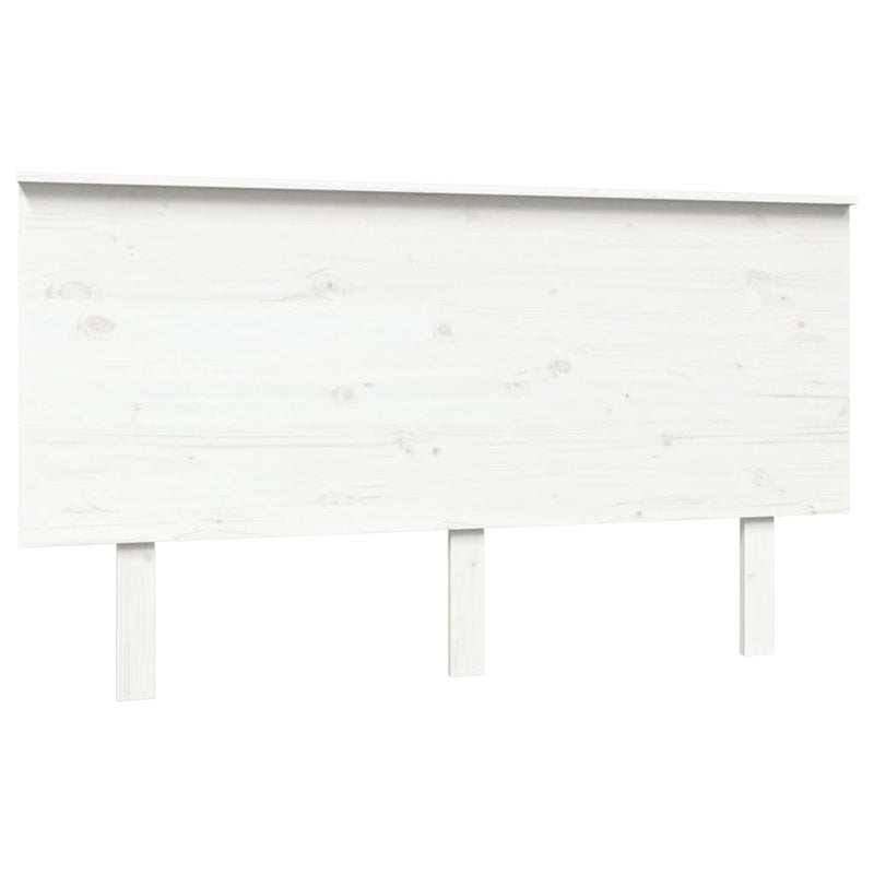vidaXL fehér tömör fenyőfa ágyfejtámla 144x6x82,5 cm