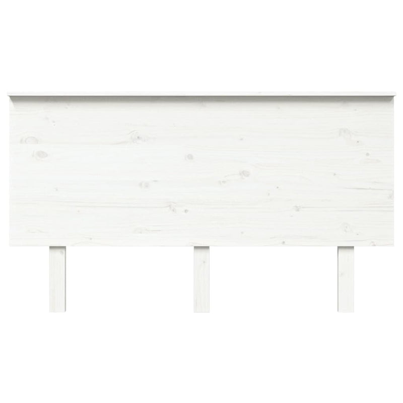 vidaXL fehér tömör fenyőfa ágyfejtámla 144x6x82,5 cm