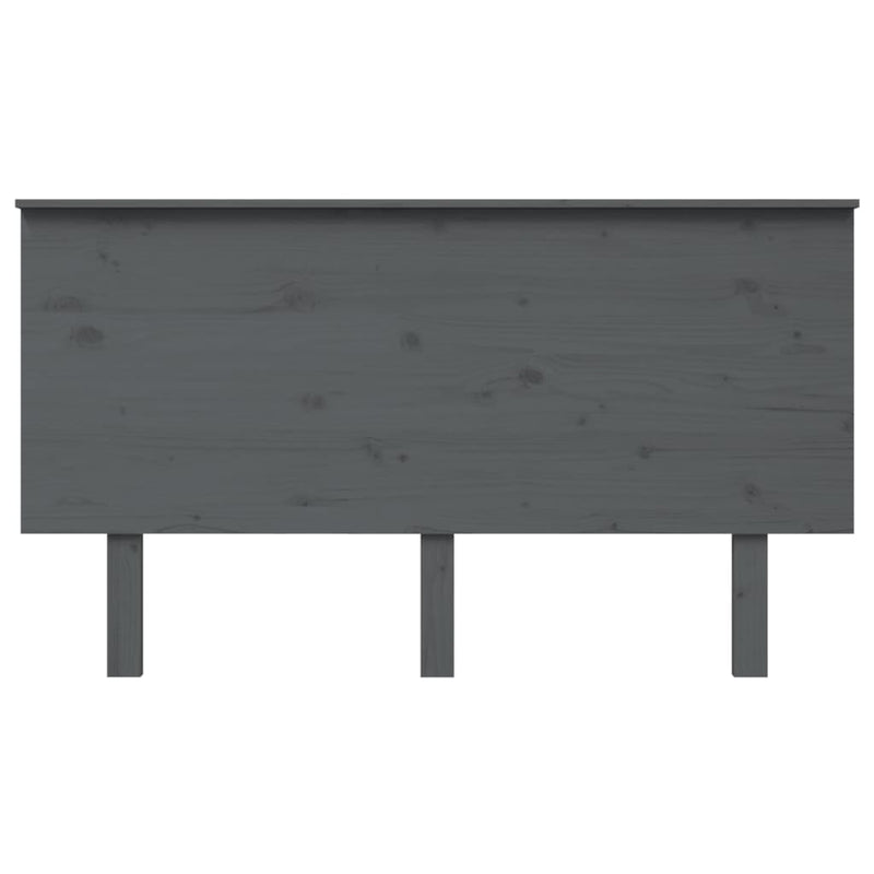 vidaXL szürke tömör fenyőfa ágyfejtámla 144x6x82,5 cm