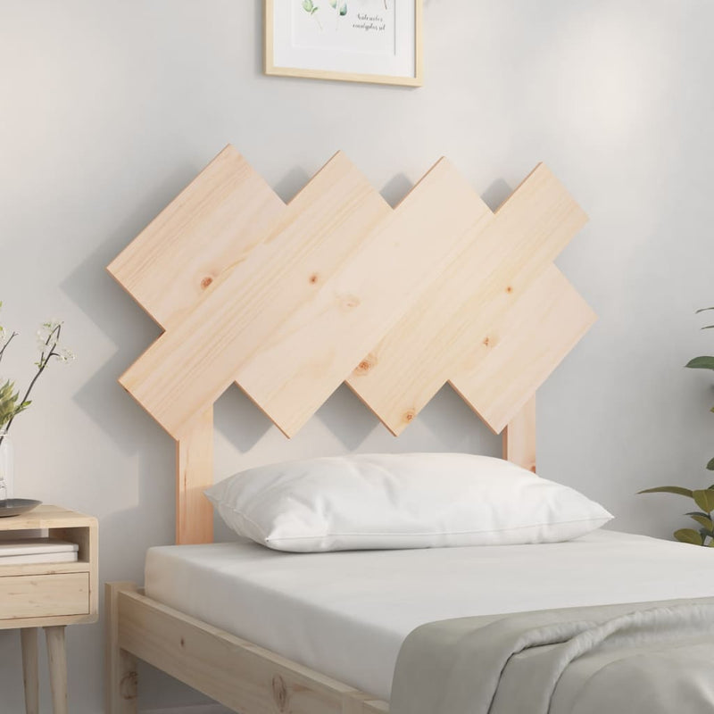 vidaXL tömör fenyőfa ágyfejtámla 92x3x81 cm