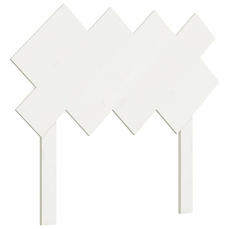 vidaXL fehér tömör fenyőfa ágyfejtámla 92x3x81 cm