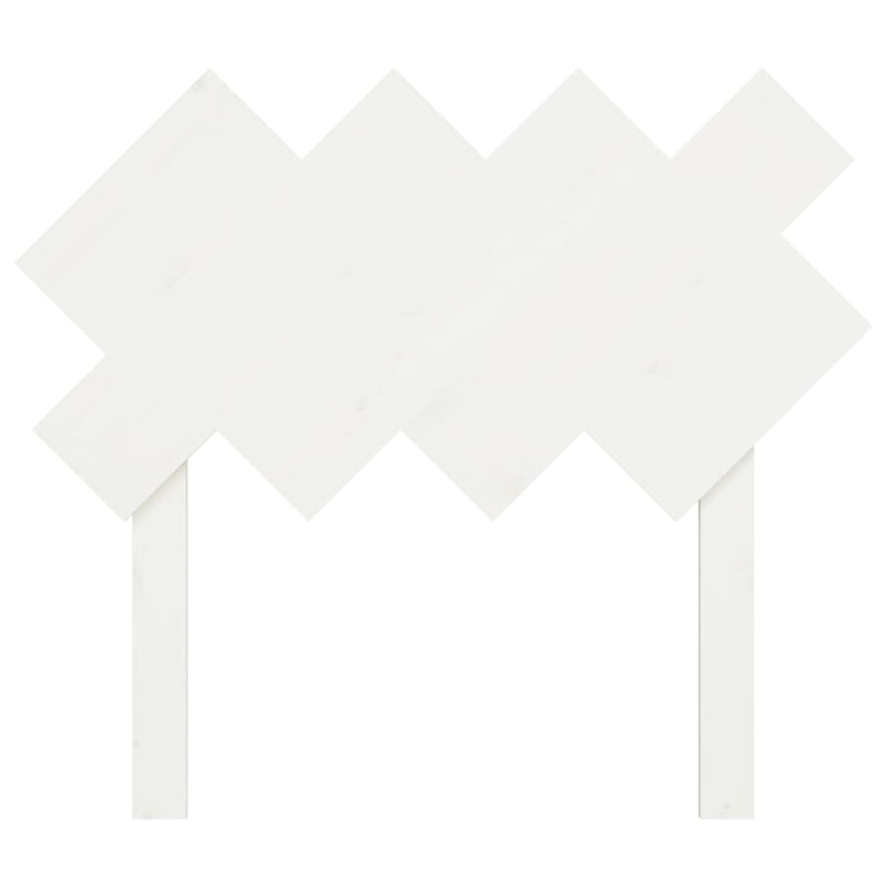 vidaXL fehér tömör fenyőfa ágyfejtámla 92x3x81 cm