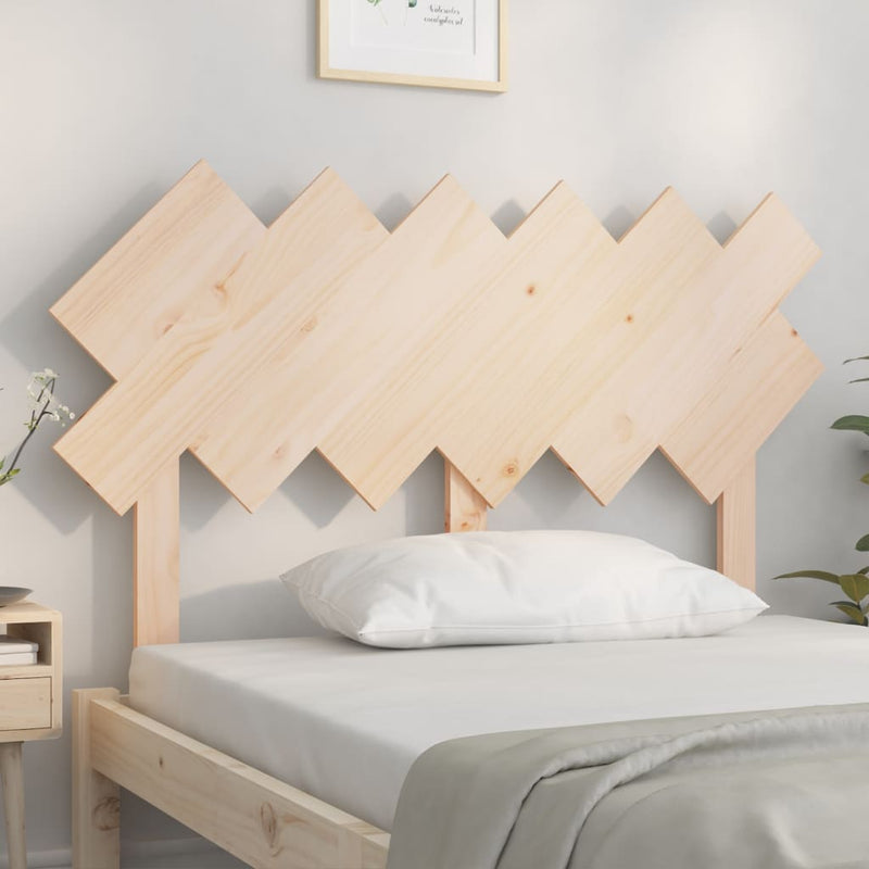 vidaXL tömör fenyőfa ágyfejtámla 122,5x3x80,5 cm