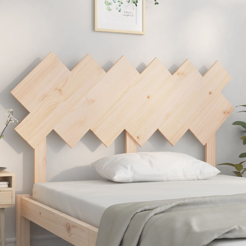 vidaXL tömör fenyőfa ágyfejtámla 132x3x81 cm