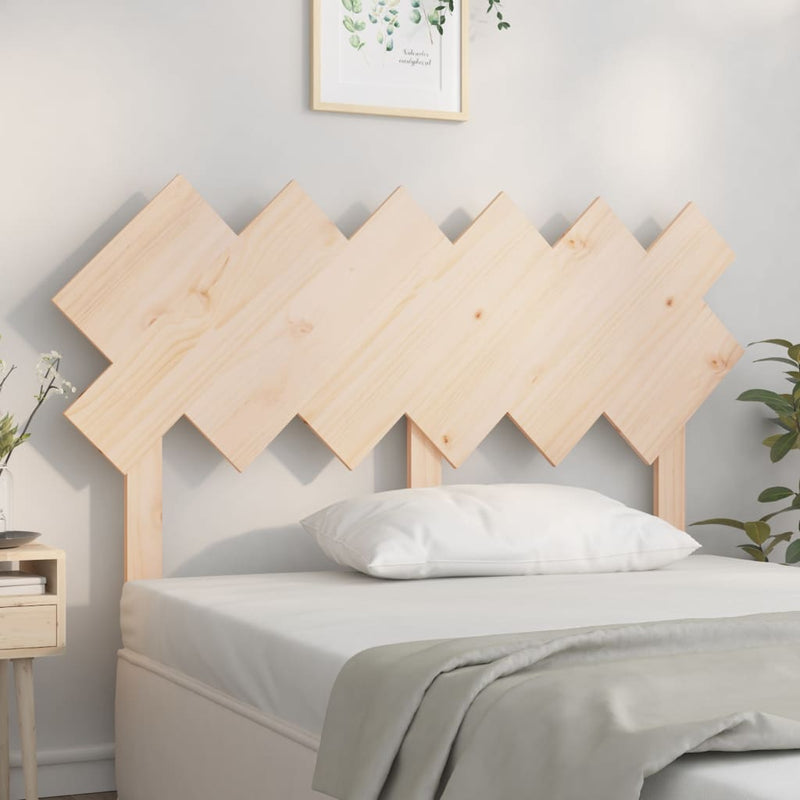 vidaXL tömör fenyőfa ágyfejtámla 132x3x81 cm