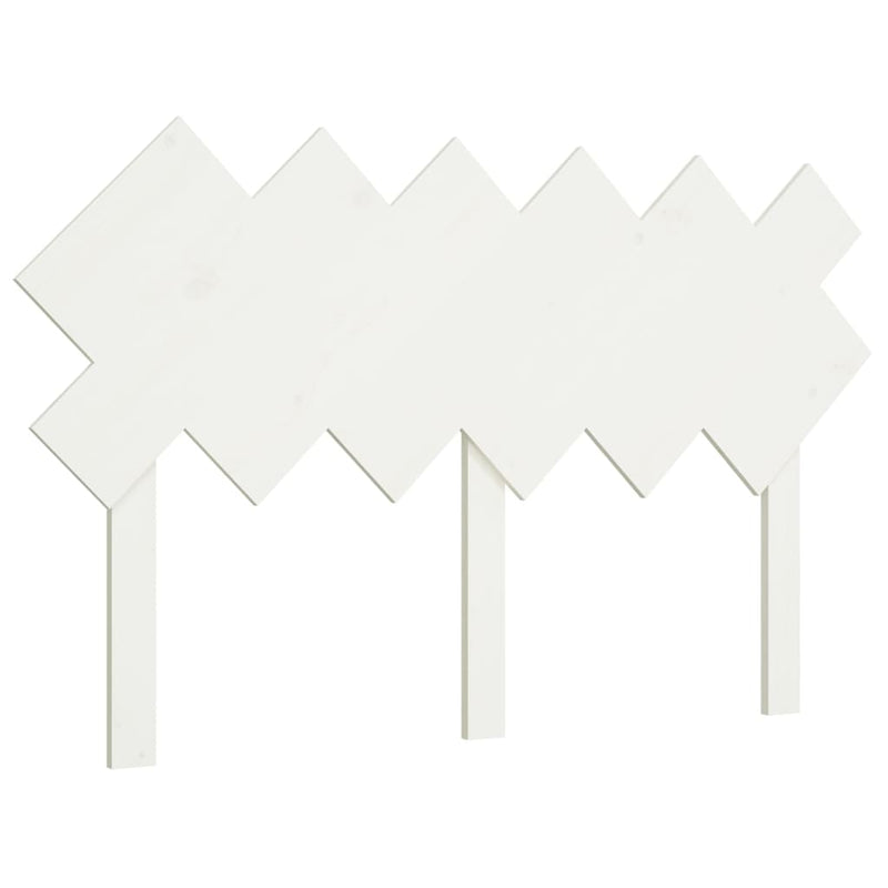 vidaXL fehér tömör fenyőfa ágyfejtámla 132x3x81 cm