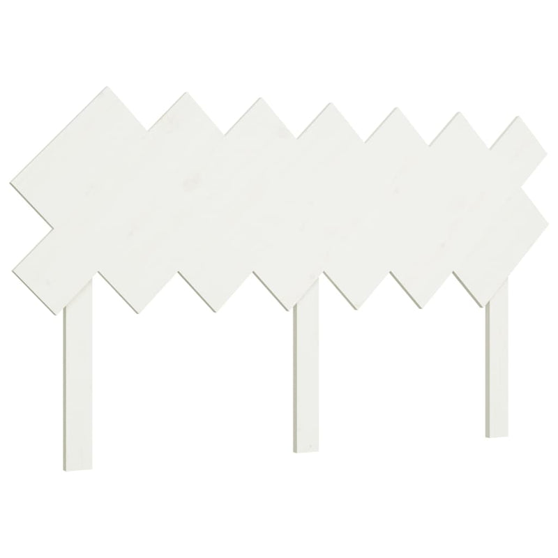 vidaXL fehér tömör fenyőfa ágyfejtámla 141x3x80,5 cm