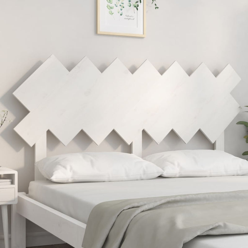 vidaXL fehér tömör fenyőfa ágyfejtámla 141x3x80,5 cm