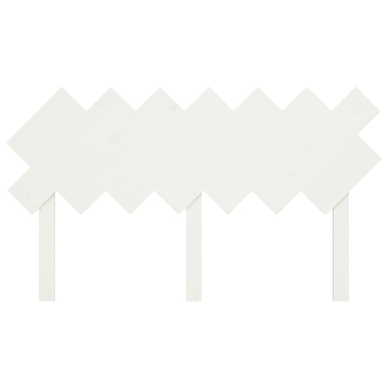 vidaXL fehér tömör fenyőfa ágyfejtámla 141x3x80,5 cm