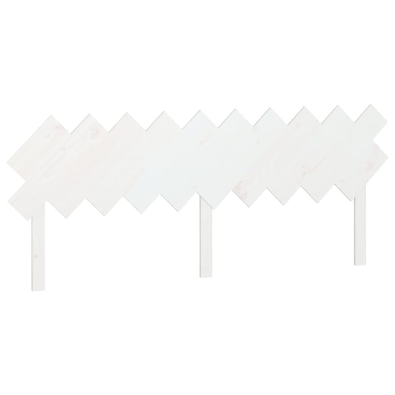 vidaXL fehér tömör fenyőfa ágyfejtámla 196x3x80,5 cm