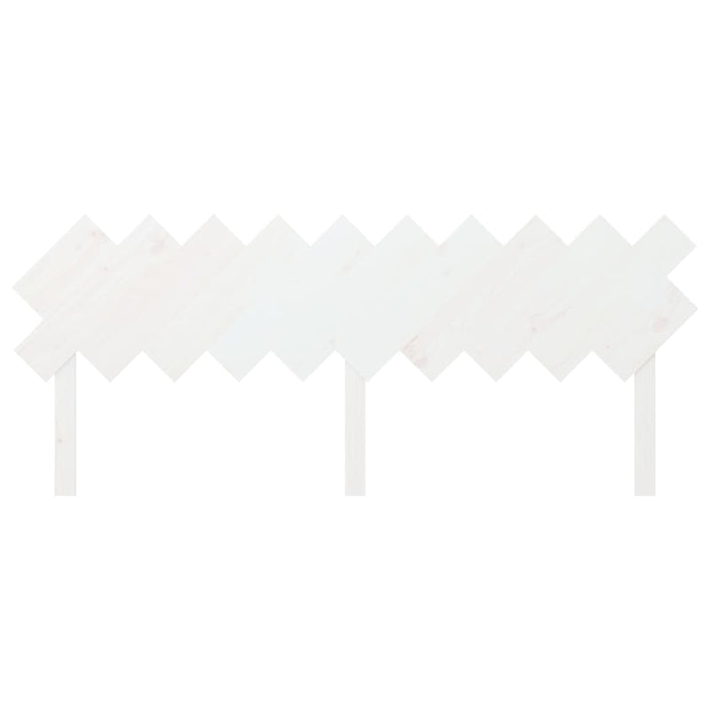 vidaXL fehér tömör fenyőfa ágyfejtámla 196x3x80,5 cm