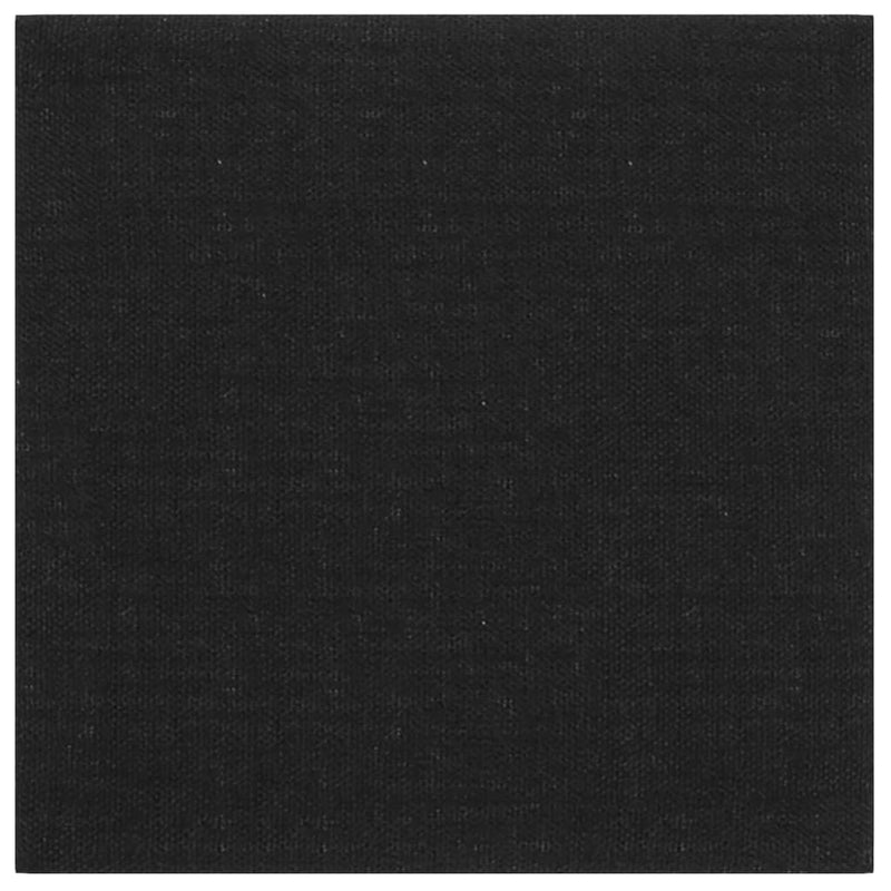 vidaXL 12 db fekete szövet fali panel 30 x 30 cm 1,08 m²