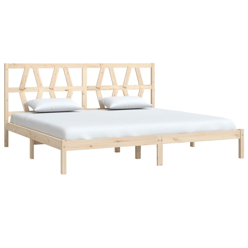 vidaXL tömör fenyőfa ágykeret 200 x 200 cm