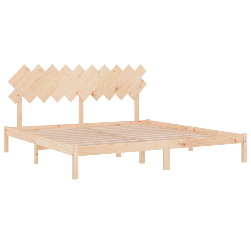 vidaXL tömör fa ágykeret 200 x 200 cm