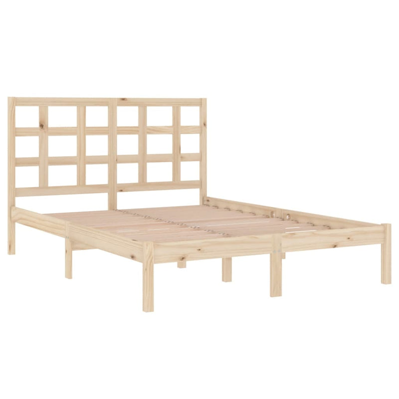 vidaXL tömör fa ágykeret 200 x 200 cm