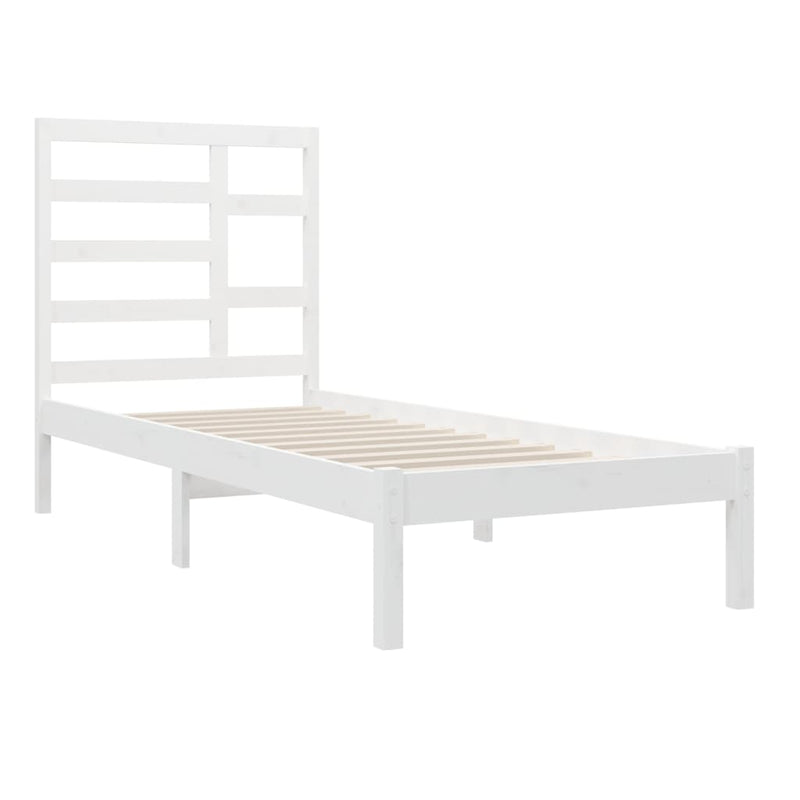vidaXL fehér tömör fa ágykeret 100 x 200 cm