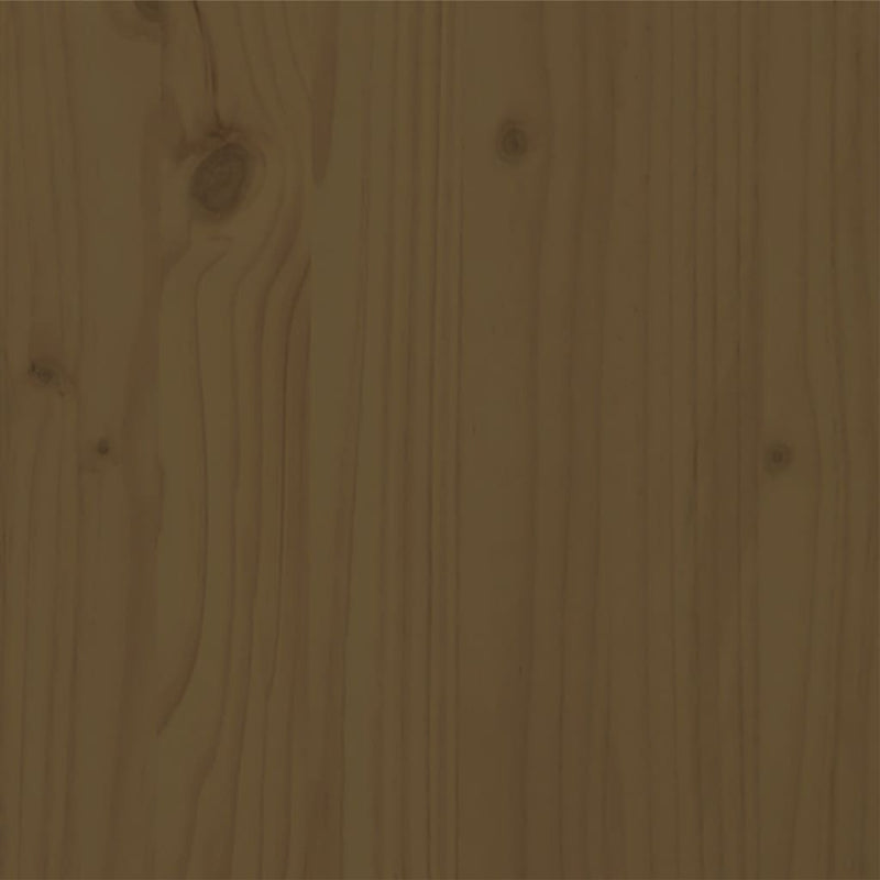 vidaXL mézbarna tömör fa ágykeret 200 x 200 cm