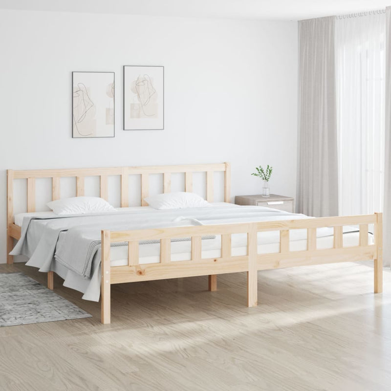 vidaXL tömör fa ágykeret matrac nélkül 160 x 200 cm