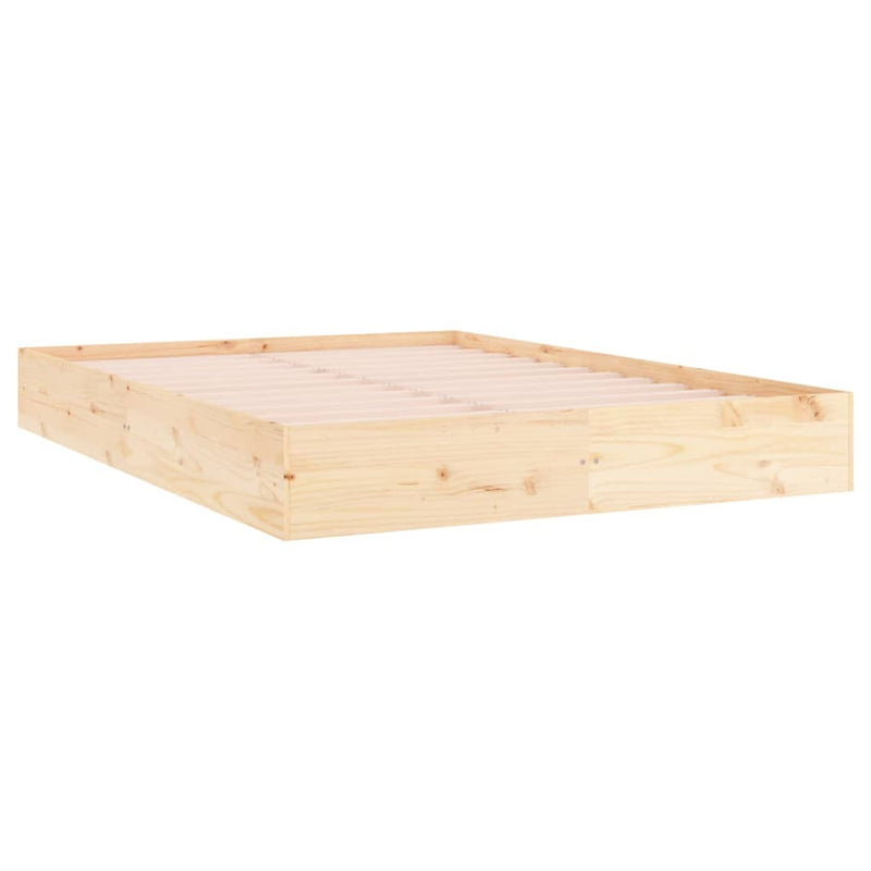 vidaXL King Size tömör fa ágykeret 150 x 200 cm