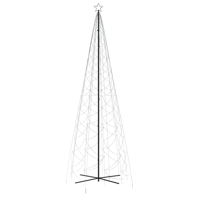 vidaXL kúp alakú karácsonyfa 1400 hideg fehér LED-del 160 x 500 cm