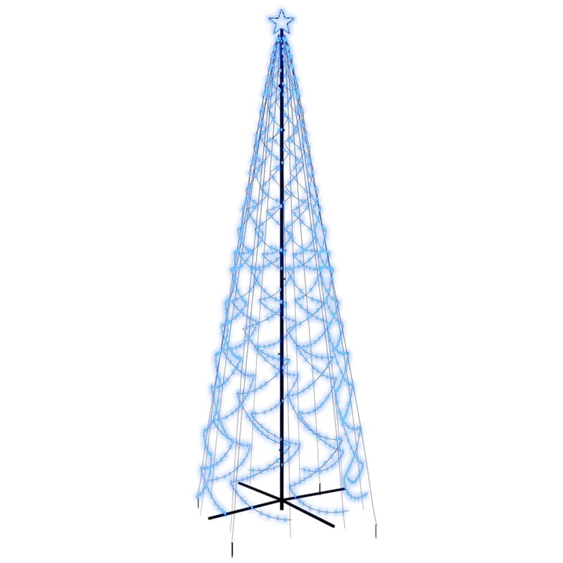 vidaXL kúp alakú karácsonyfa 500 kék LED-del 100 x 300 cm