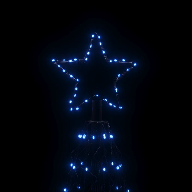 vidaXL kúp alakú karácsonyfa 500 kék LED-del 100 x 300 cm
