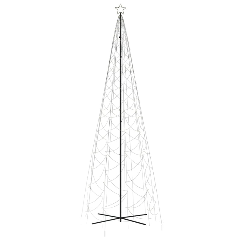 vidaXL kúp alakú karácsonyfa 1400 meleg fehér LED-del 160 x 500 cm