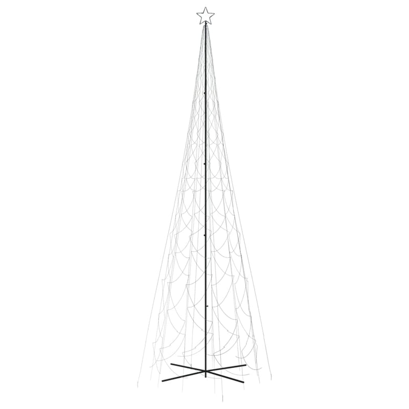 vidaXL kúp alakú karácsonyfa 3000 hideg fehér LED-del 230 x 800 cm