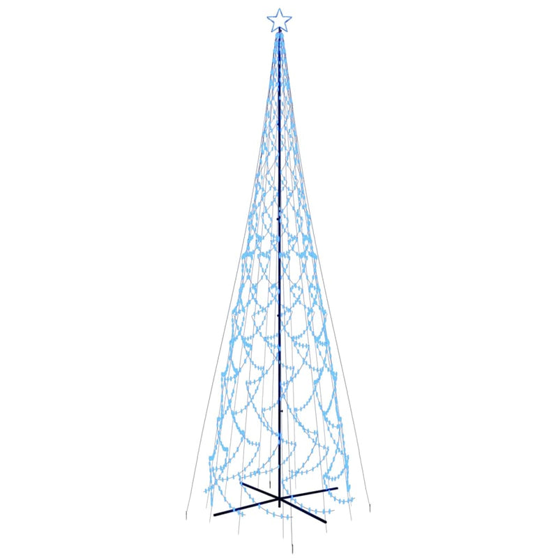 vidaXL kúp alakú karácsonyfa 3000 kék LED-del 230 x 800 cm