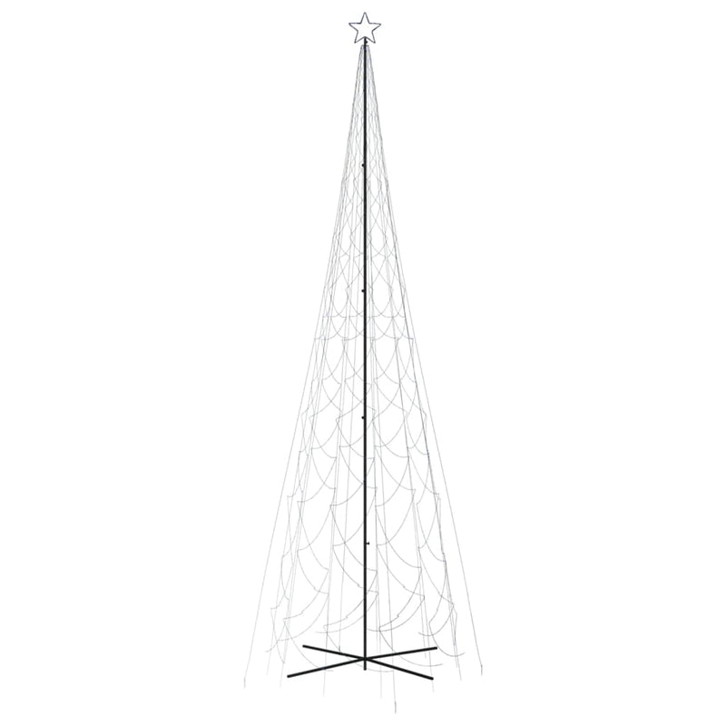 vidaXL kúp alakú karácsonyfa 3000 kék LED-del 230 x 800 cm