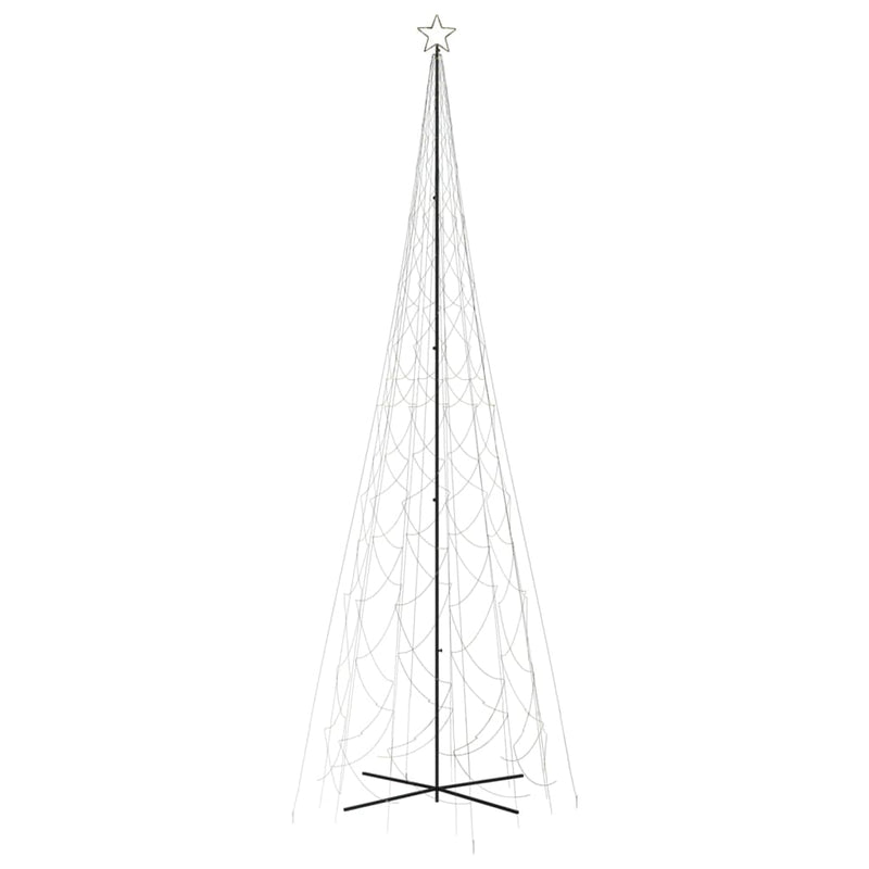 vidaXL kúp alakú karácsonyfa 3000 meleg fehér LED-del 230 x 800 cm