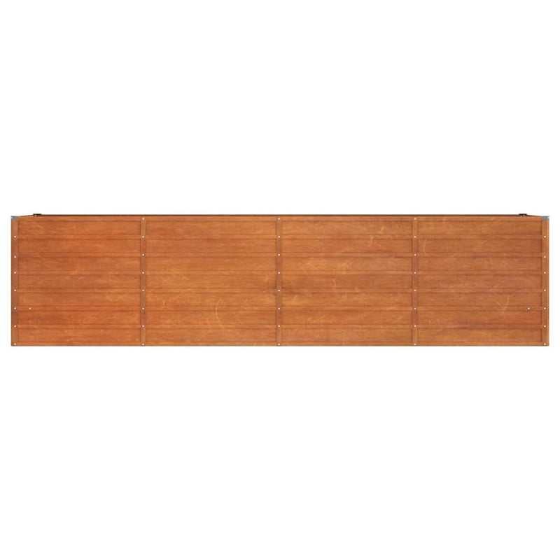 vidaXL rozsda színű corten acél kerti magaságyás 320 x 80 x 77 cm