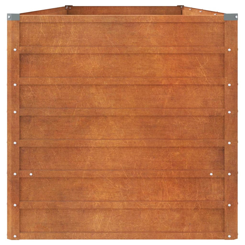 vidaXL rozsda színű corten acél kerti magaságyás 320 x 80 x 77 cm