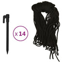 vidaXL felfújható hóembercsalád LED-ekkel 500 cm