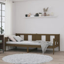 vidaXL mézbarna tömör fenyőfa kanapéágy 90 x 190 cm