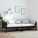vidaXL fekete tömör fenyőfa kanapéágy 90x200 cm