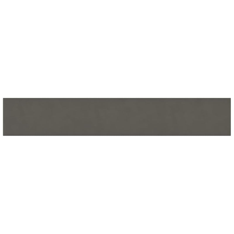 vidaXL 12 db sötétszürke bársony fali panel 90x15 cm 1,62 m²
