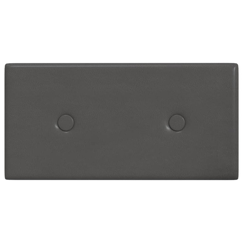 vidaXL 12 db szürke műbőr fali panel 30 x 15 cm 0,54 m²