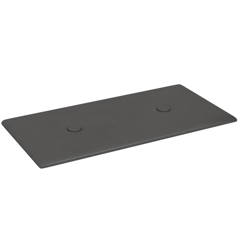 vidaXL 12 db szürke műbőr fali panel 30 x 15 cm 0,54 m²