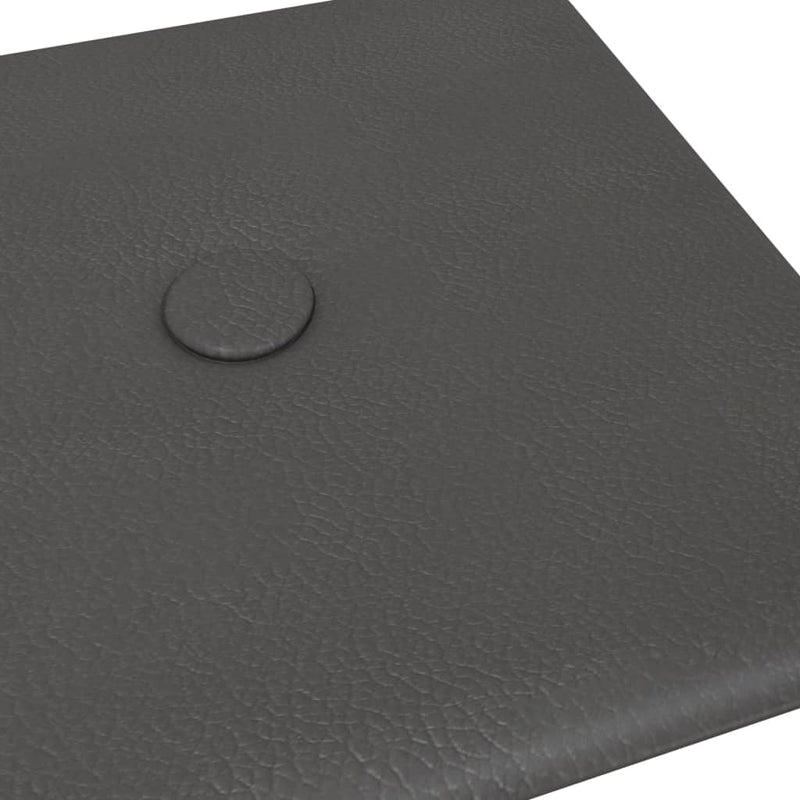 vidaXL 12 db szürke műbőr fali panel 30 x 15 cm 0,54 m²