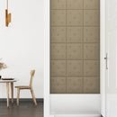 vidaXL 12 db cappuccino színű műbőr fali panel 30 x 30 cm 1,08 m²