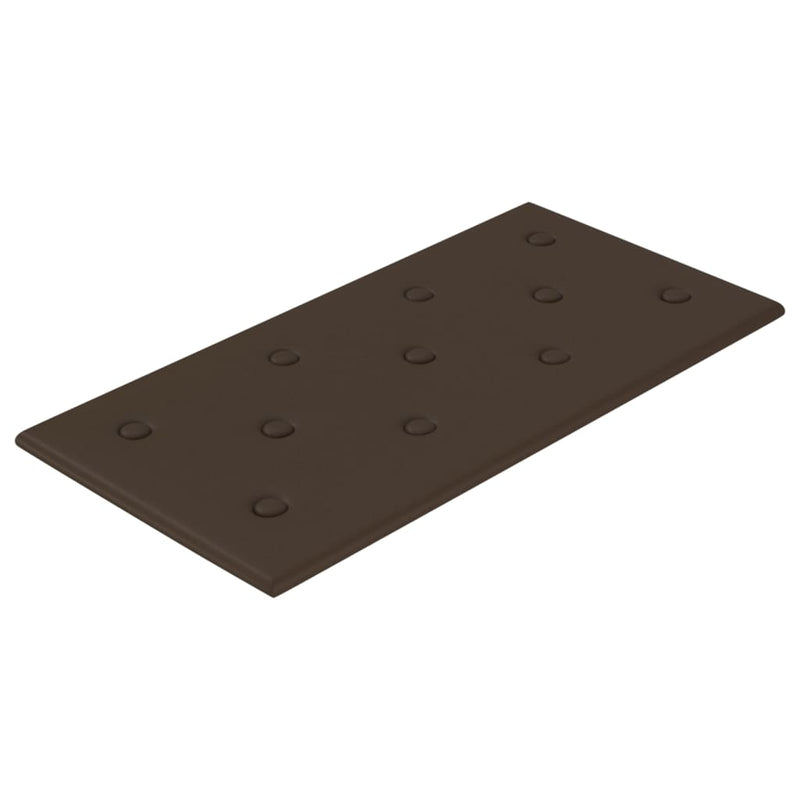 vidaXL 12 db barna műbőr fali panel 60 x 30 cm 2,16 m²